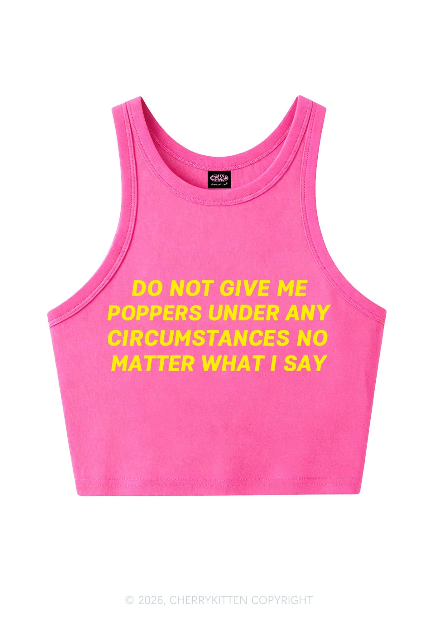 Do Not Give Me Pxppers Y2K Crop Tank Top Cherrykitten