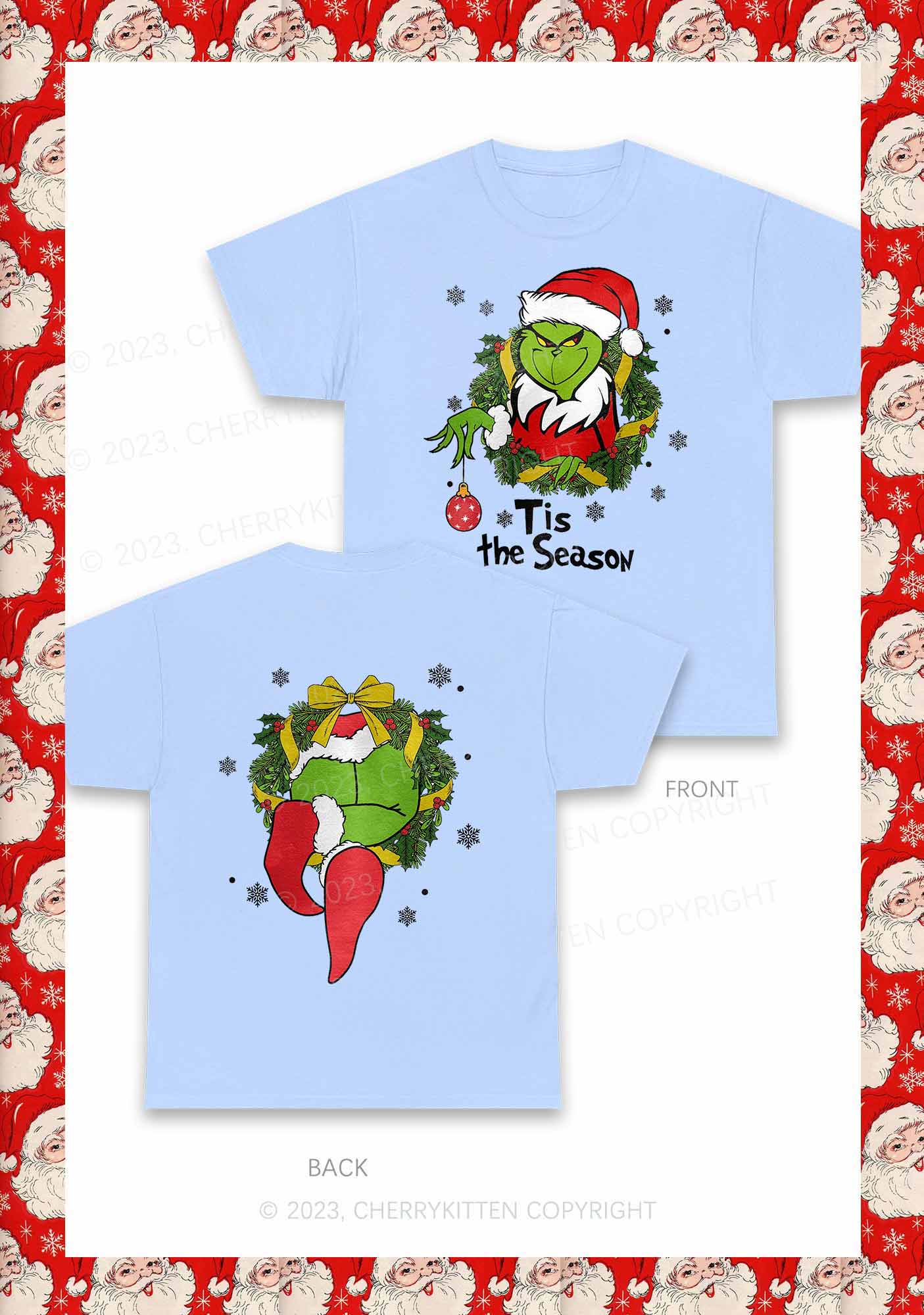 Christmas Tis the Season Two Sides Y2K Chunky Shirt Cherrykitten