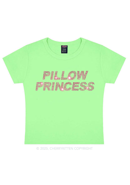 Rhinestone Pillow Princess Y2K Baby Tee Cherrykitten