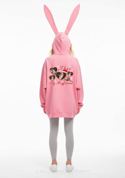 Custom Christmas I Love My GF Y2K Bunny Ear Zip Hoodie Cherrykitten