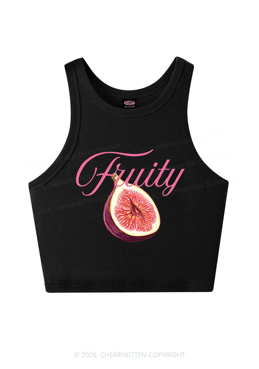 Fruity Fig Pride Y2K Crop Tank Top Cherrykitten