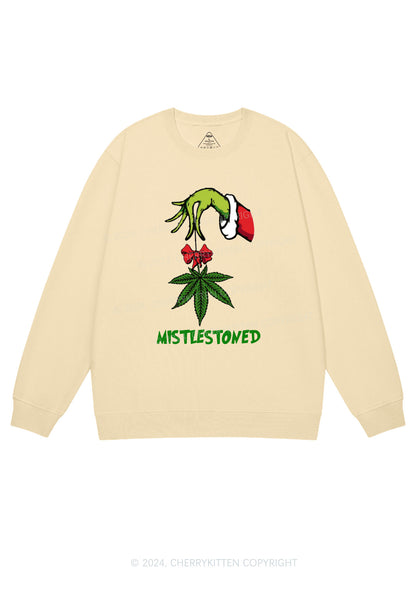 Christmas Mistlestoned Y2K Sweatshirt Cherrykitten