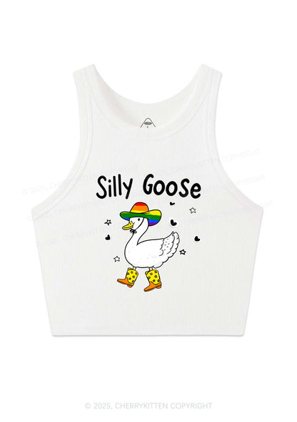 Silly Goose Pride Y2K Crop Tank Top Cherrykitten