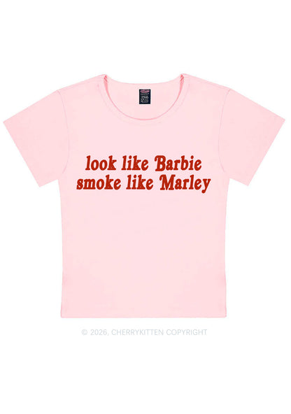 Smoke Like Marley Y2K Baby Tee Cherrykitten