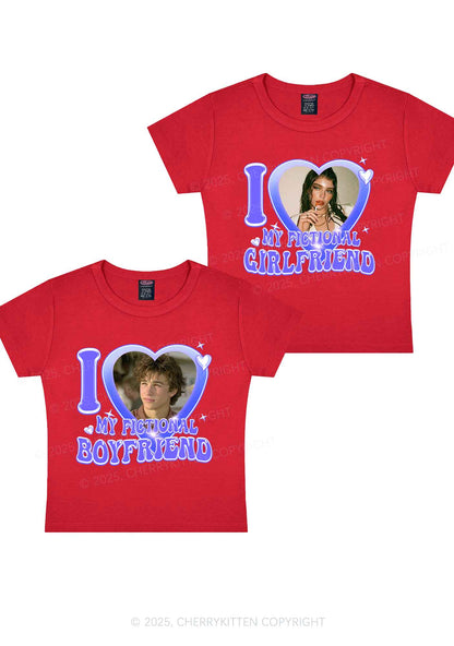 I Love My Fictional GF BF Y2K Valentine's Day Baby Tee Cherrykitten