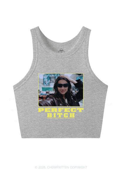Custom Perfect Bxxch Y2K Crop Tank Top Cherrykitten