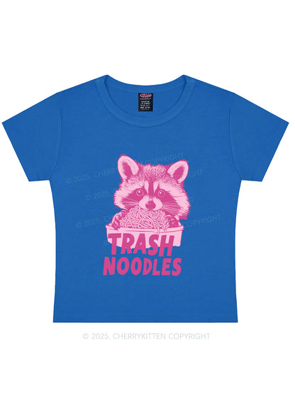 Raccoon Trash Noodles Y2K Baby Tee Cherrykitten