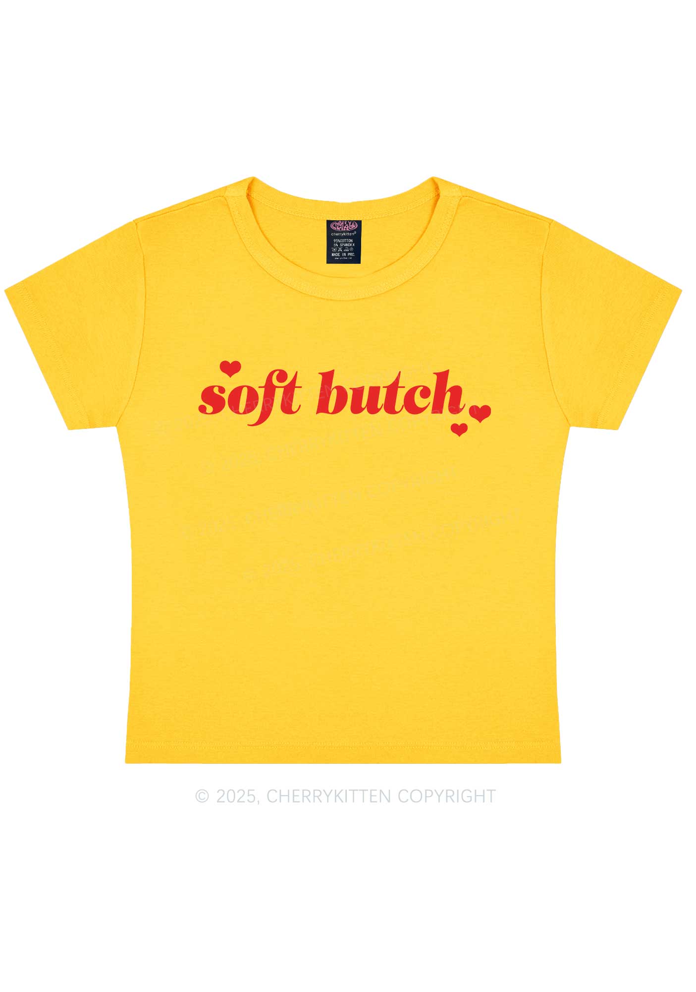 Soft Butch Y2K Baby Tee Cherrykitten