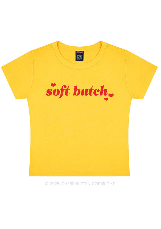 Soft Butch Y2K Baby Tee Cherrykitten