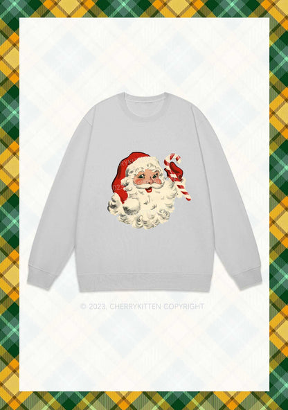 Santa Claus Candy Christmas Y2K Sweatshirt Cherrykitten