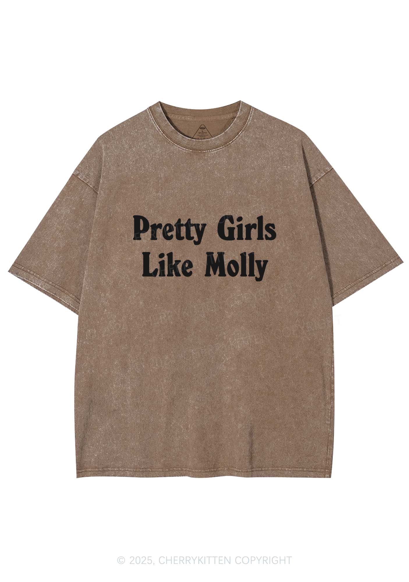 Pretty Girls Like Molly Y2K Washed Tee Cherrykitten