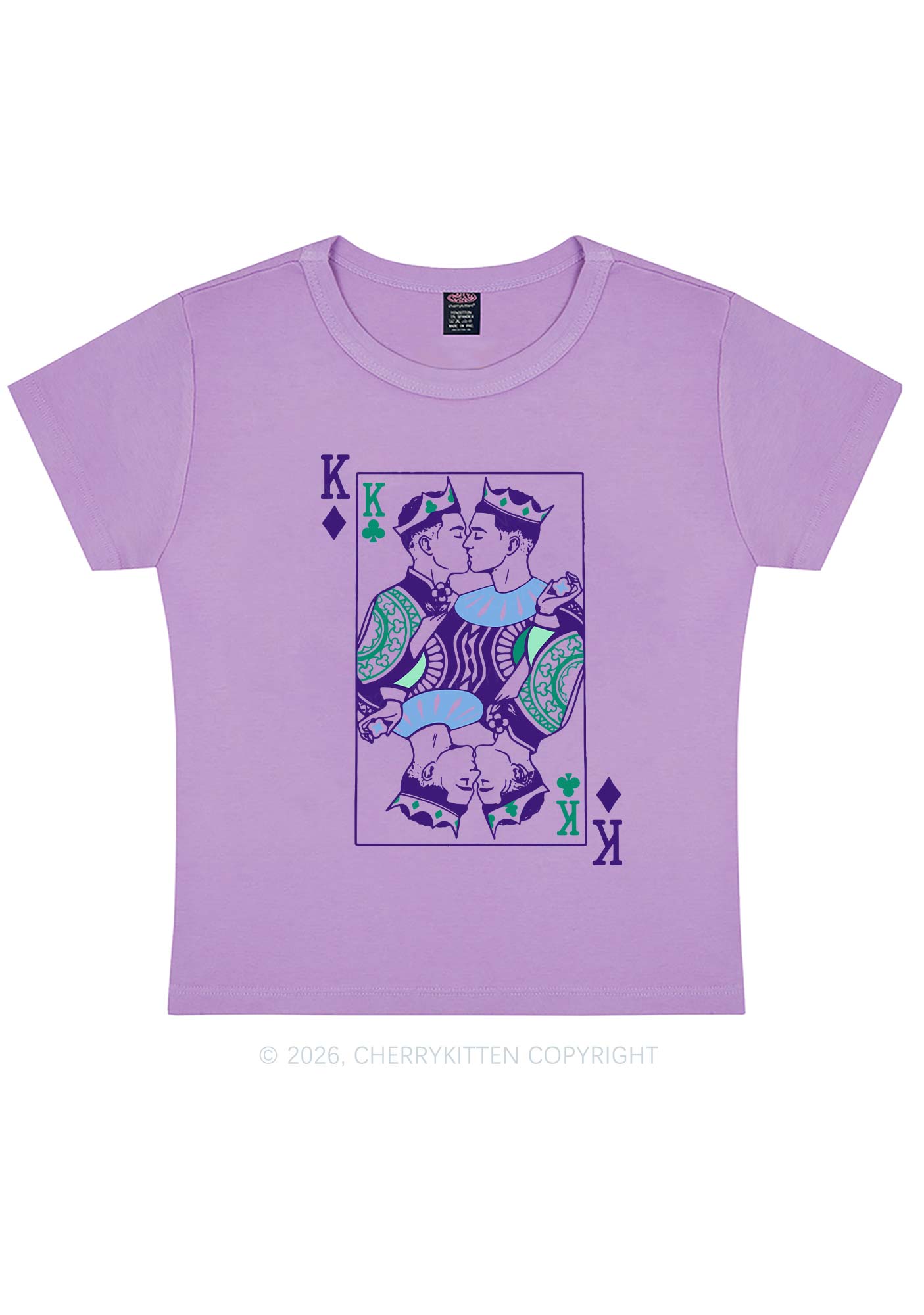 Gay King Pride Y2K Baby Tee Cherrykitten