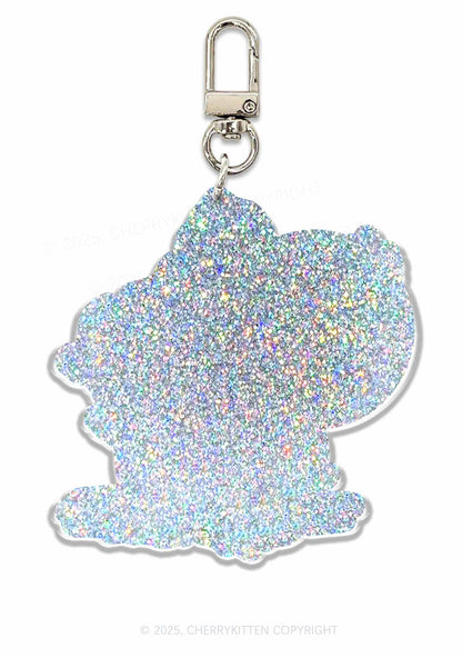 Halloween Spooky Vibes 1Pc Y2K Glitter Keychain Cherrykitten