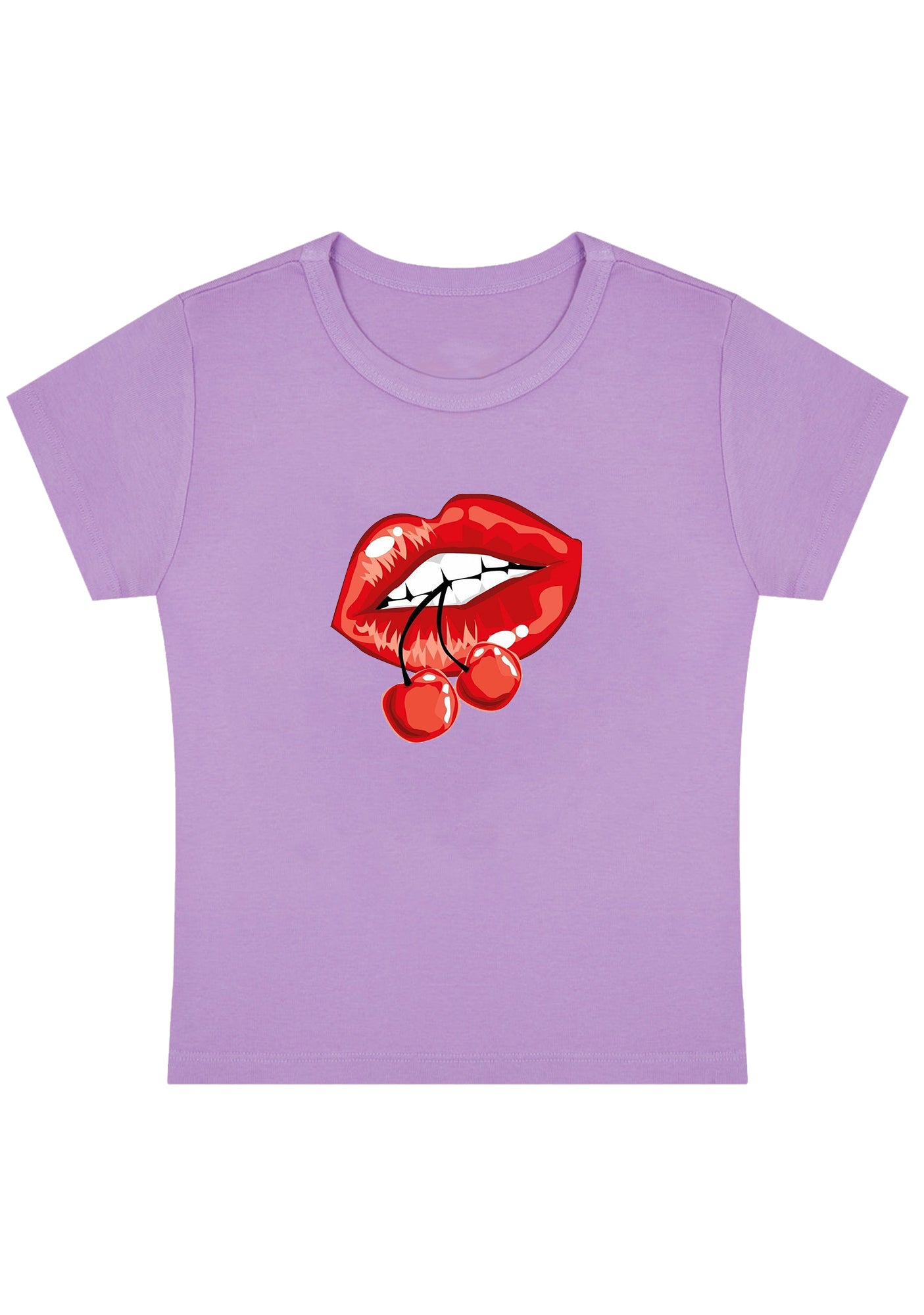 Cherry Lips Y2K Baby Tee