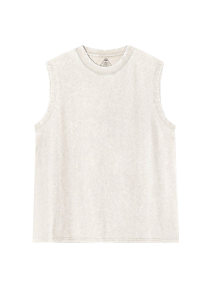 Plain Y2K Washed Muscle Tank Cherrykitten