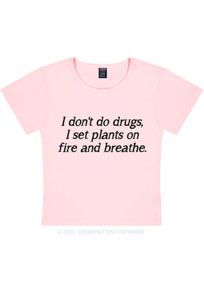 Set Plants On Fire Y2K Baby Tee Cherrykitten