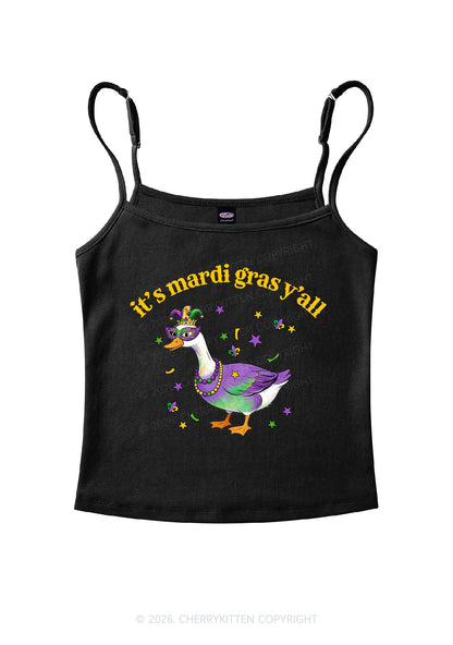 Its Mardi Gras Yall Y2K Spaghetti Strap Cami Cherrykitten