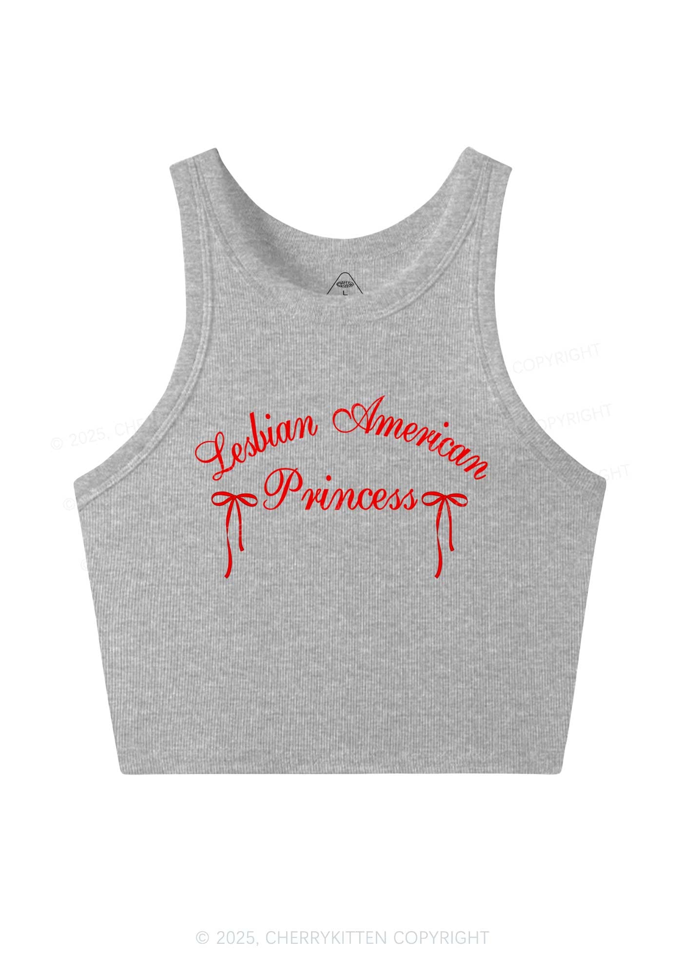 Lesbian American Princess Y2K Crop Tank Top Cherrykitten