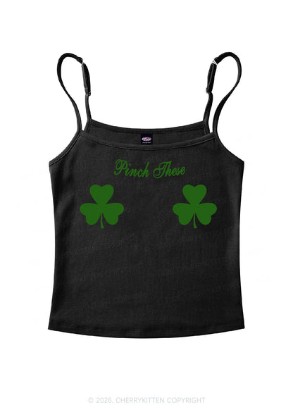 Pinch These St Patricks Y2K Spaghetti Strap Cami Cherrykitten