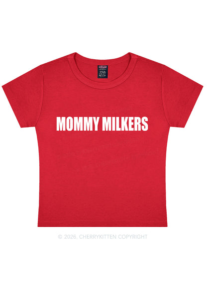 Mommy Milkers Y2K Baby Tee Cherrykitten