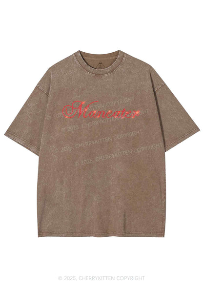 Rhinestone Maneater Y2K Shirts Washed Tee Cherrykitten