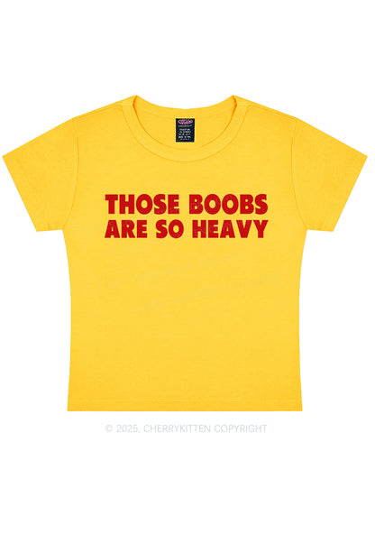 Bxxbs Are So Heavy Y2K Baby Tee Cherrykitten
