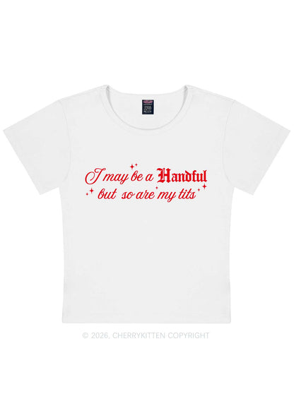 Handful Txts Valentine's Day Y2K Baby Tee Cherrykitten