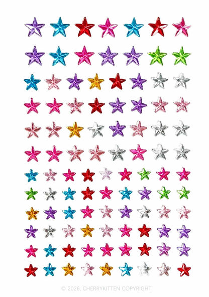 1pc Heart Gems Y2K Face Sticker Cherrykitten