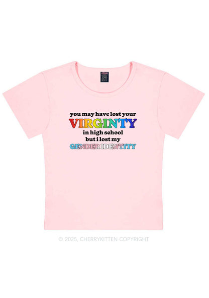 I Lost My Gender Identity Pride Y2K Baby Tee Cherrykitten