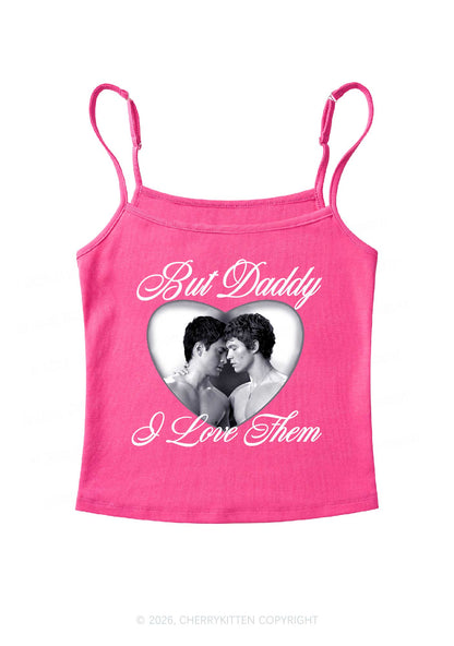 Retro But Daddy I Love Them HR Y2K Spaghetti Strap Cami Cherrykitten
