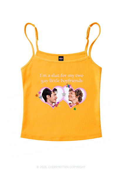 Slxt For My Gay Boyfriends HR Y2K Spaghetti Strap Cami Cherrykitten