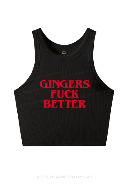 Gingers Fxxk Better Y2K Crop Tank Top Cherrykitten