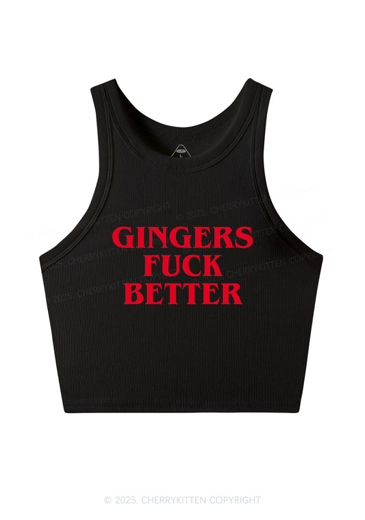 Gingers Fxxk Better Y2K Crop Tank Top Cherrykitten
