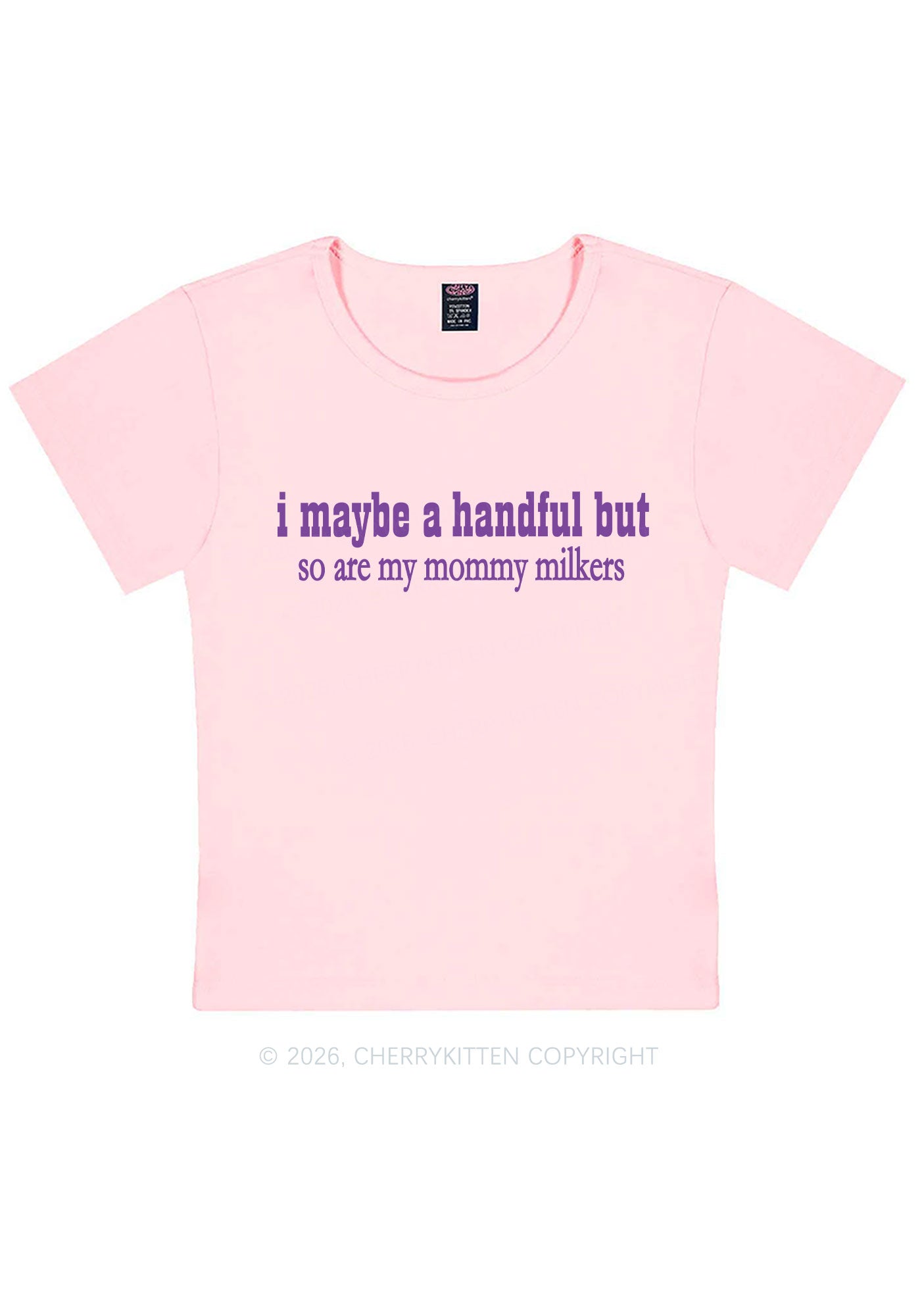 Handful Mommy Milkers Y2K Baby Tee Cherrykitten