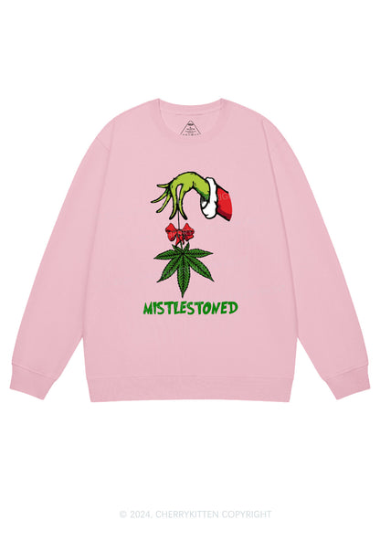 Christmas Mistlestoned Y2K Sweatshirt Cherrykitten