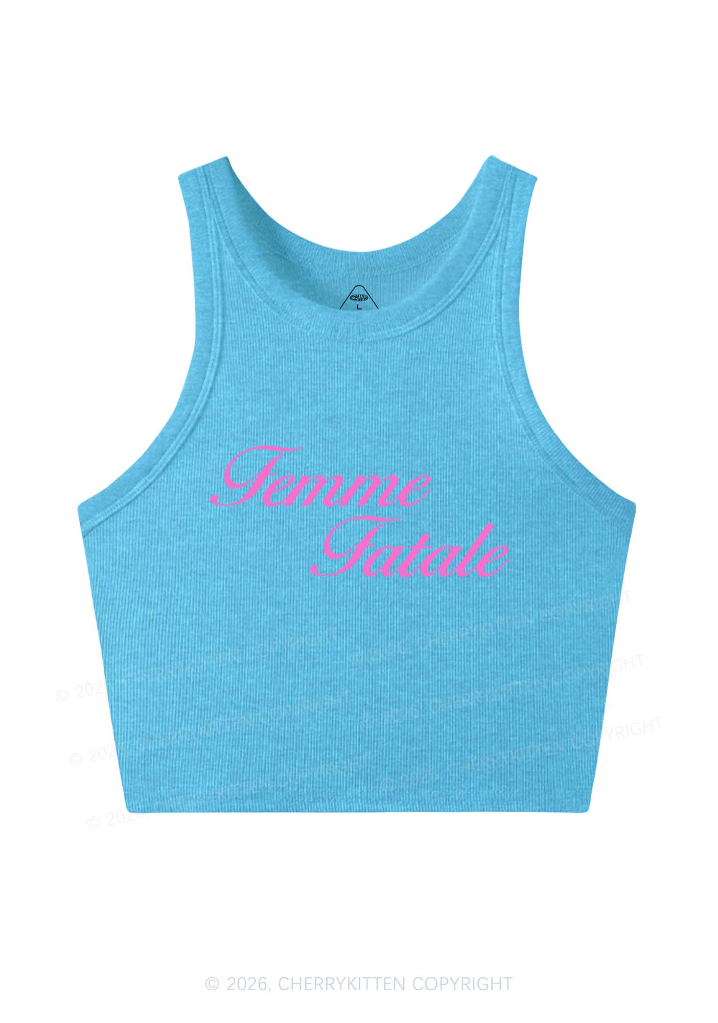 Femme Fatale Pride Y2K Crop Tank Top Cherrykitten