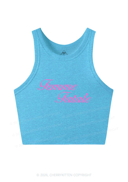 Femme Fatale Pride Y2K Crop Tank Top Cherrykitten