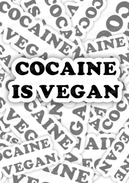 Cola Is Vegan 1Pc Y2K Sticker Cherrykitten