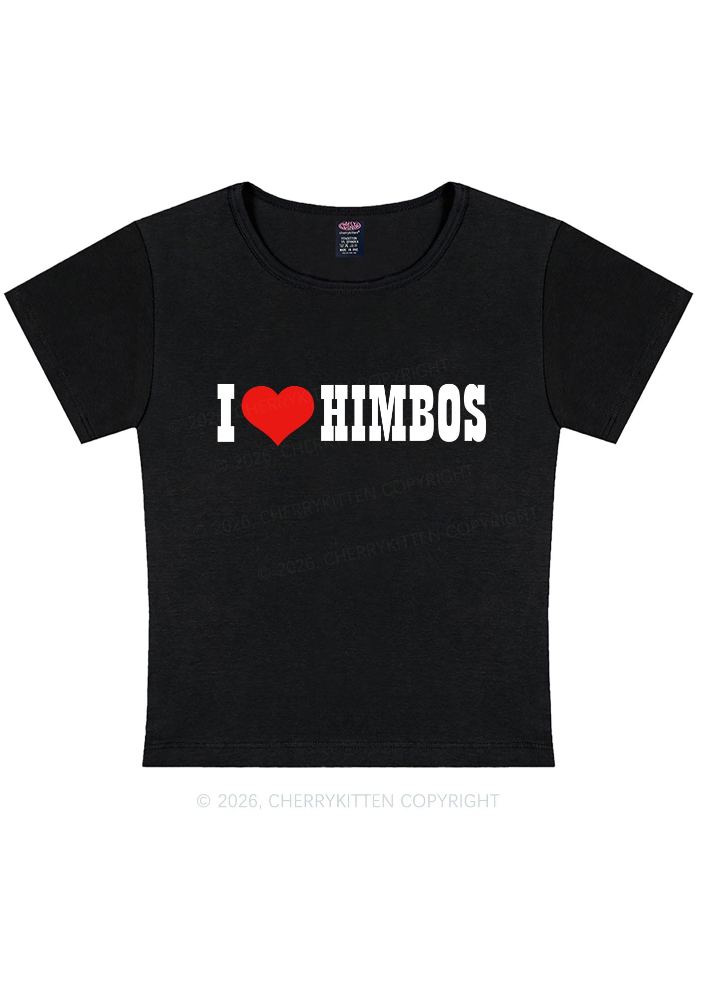 I Love Himbos Y2K Baby Tee Cherrykitten