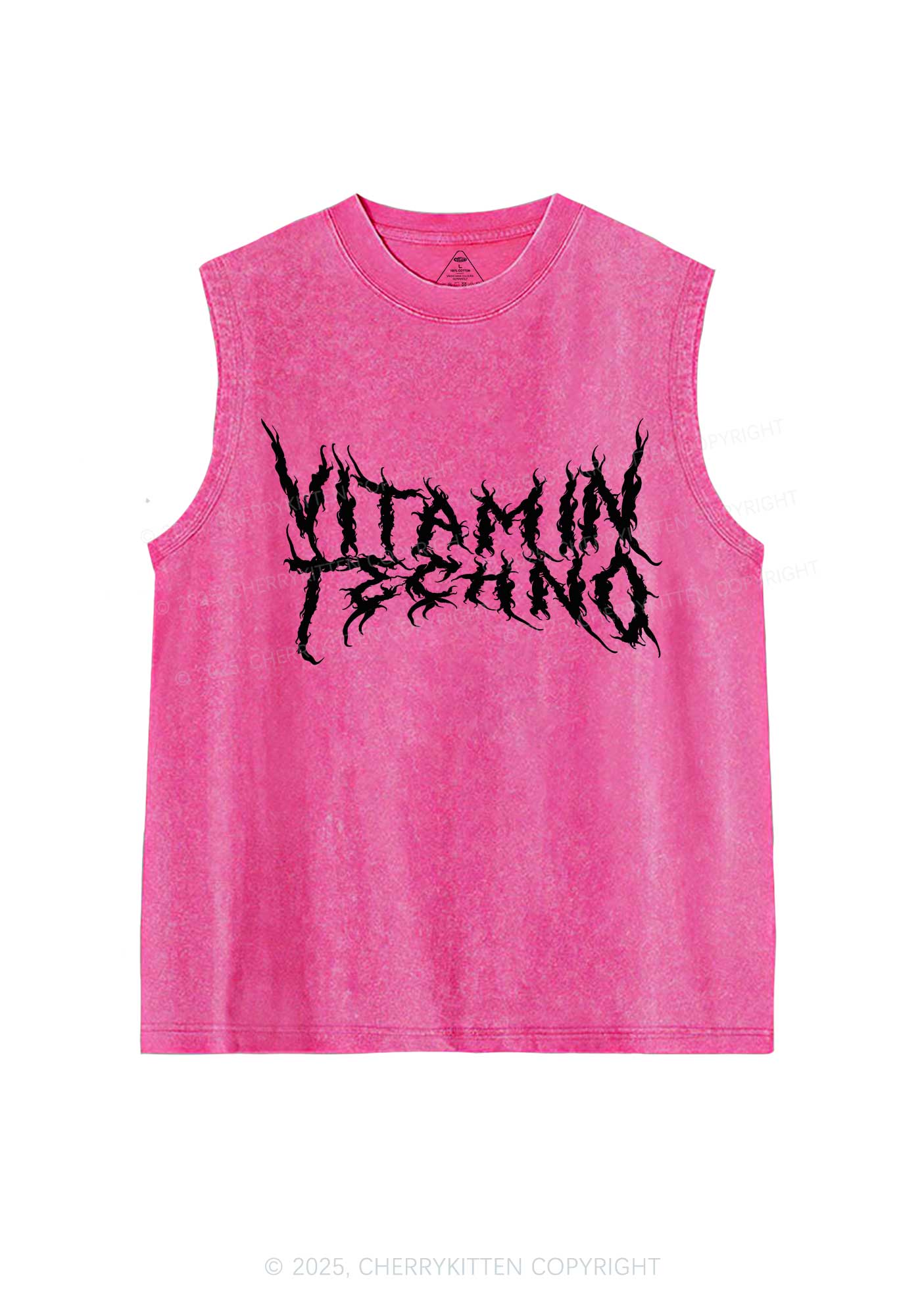Vitamin Techno Y2K Washed Muscle Tank Cherrykitten