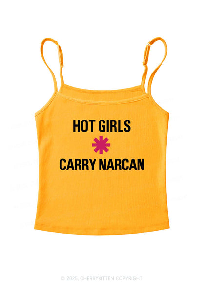 Hot Girls Carry Nxrcan Y2K Spaghetti Strap Cami Cherrykitten
