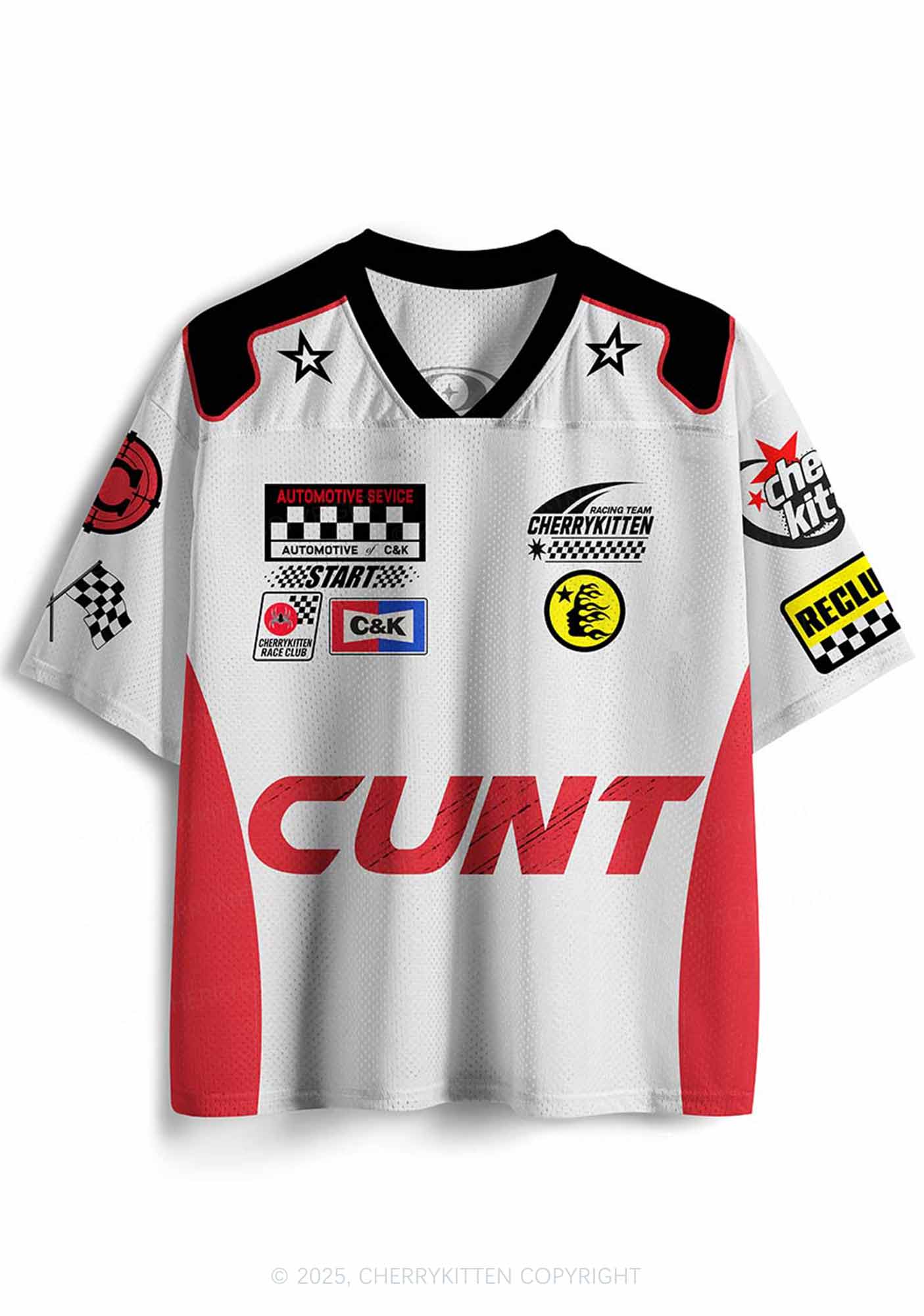 Custom Red Cxxt Y2K Sport Jersey Shirts Cherrykitten