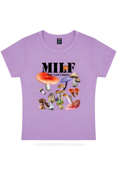 Man I Love Fungus Y2K Baby Tee Cherrykitten