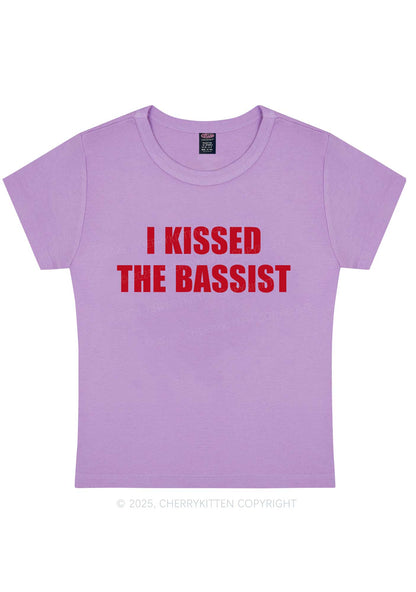 I Kissed The Bassist Y2K Baby Tee Cherrykitten