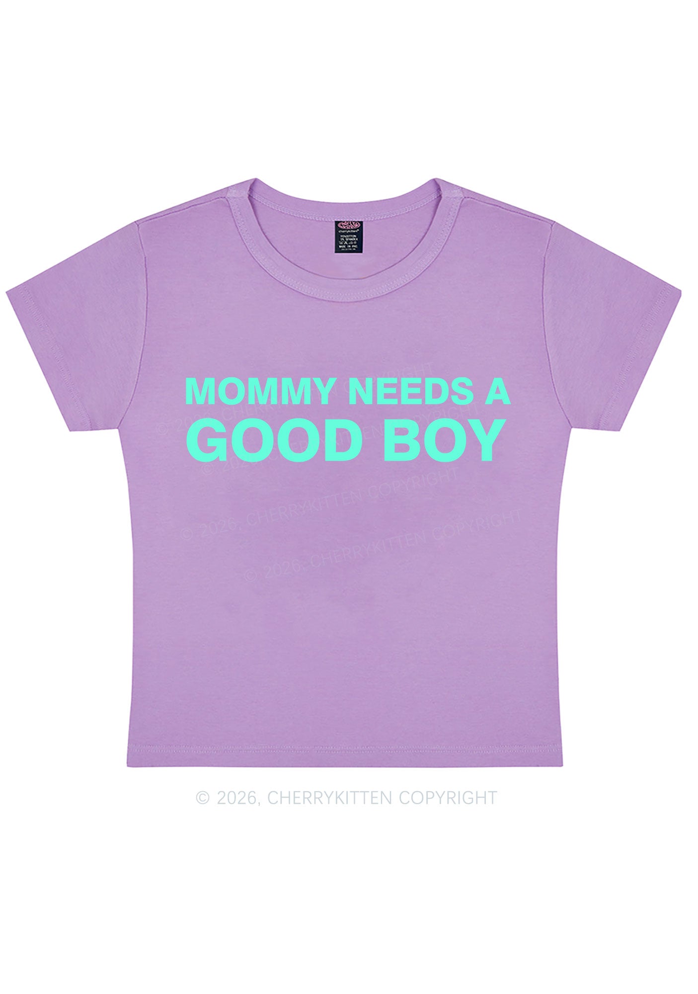 Mommy Needs A Good Boy Y2K Baby Tee Cherrykitten