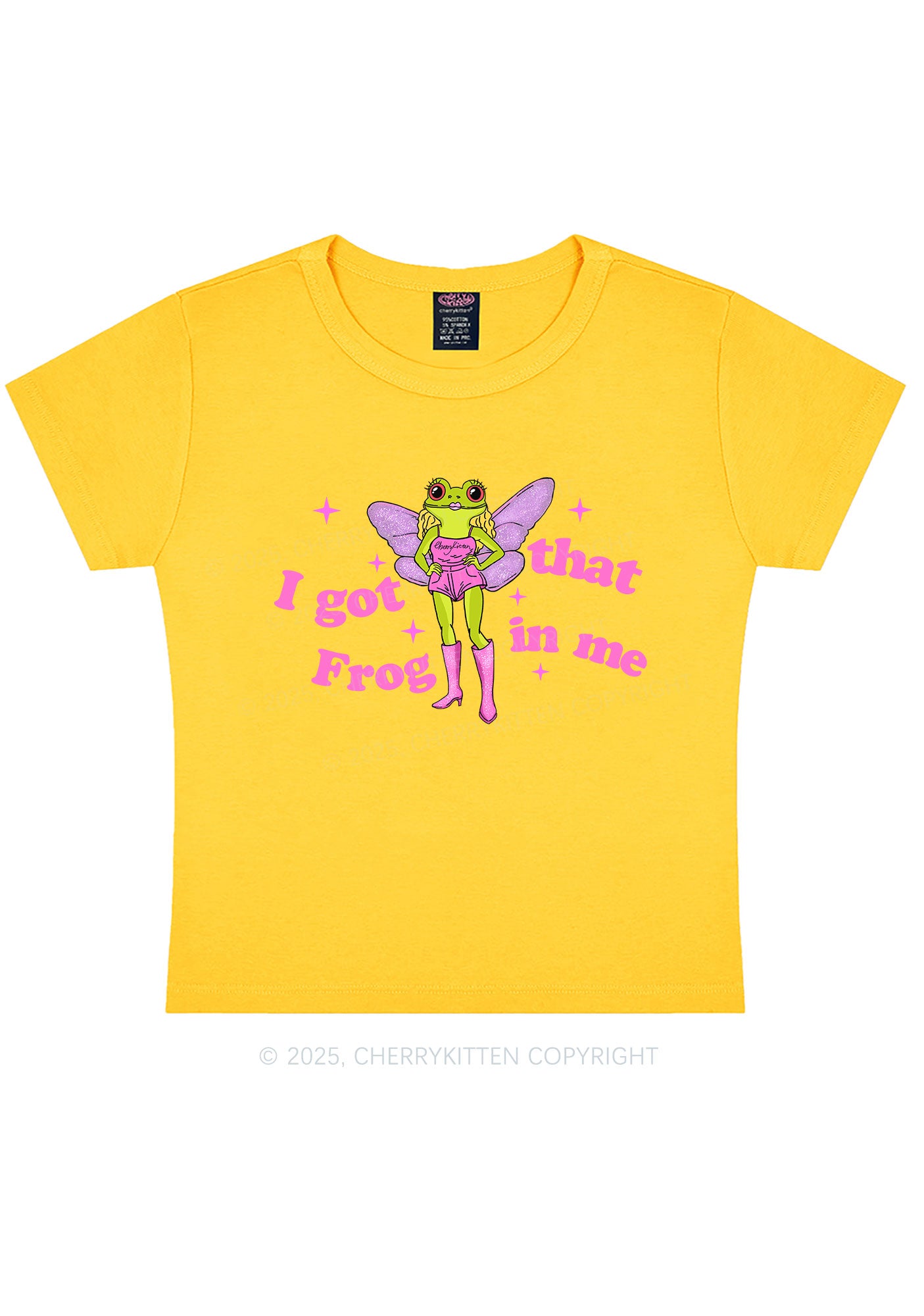 I Got That Frog Y2K Baby Tee Cherrykitten