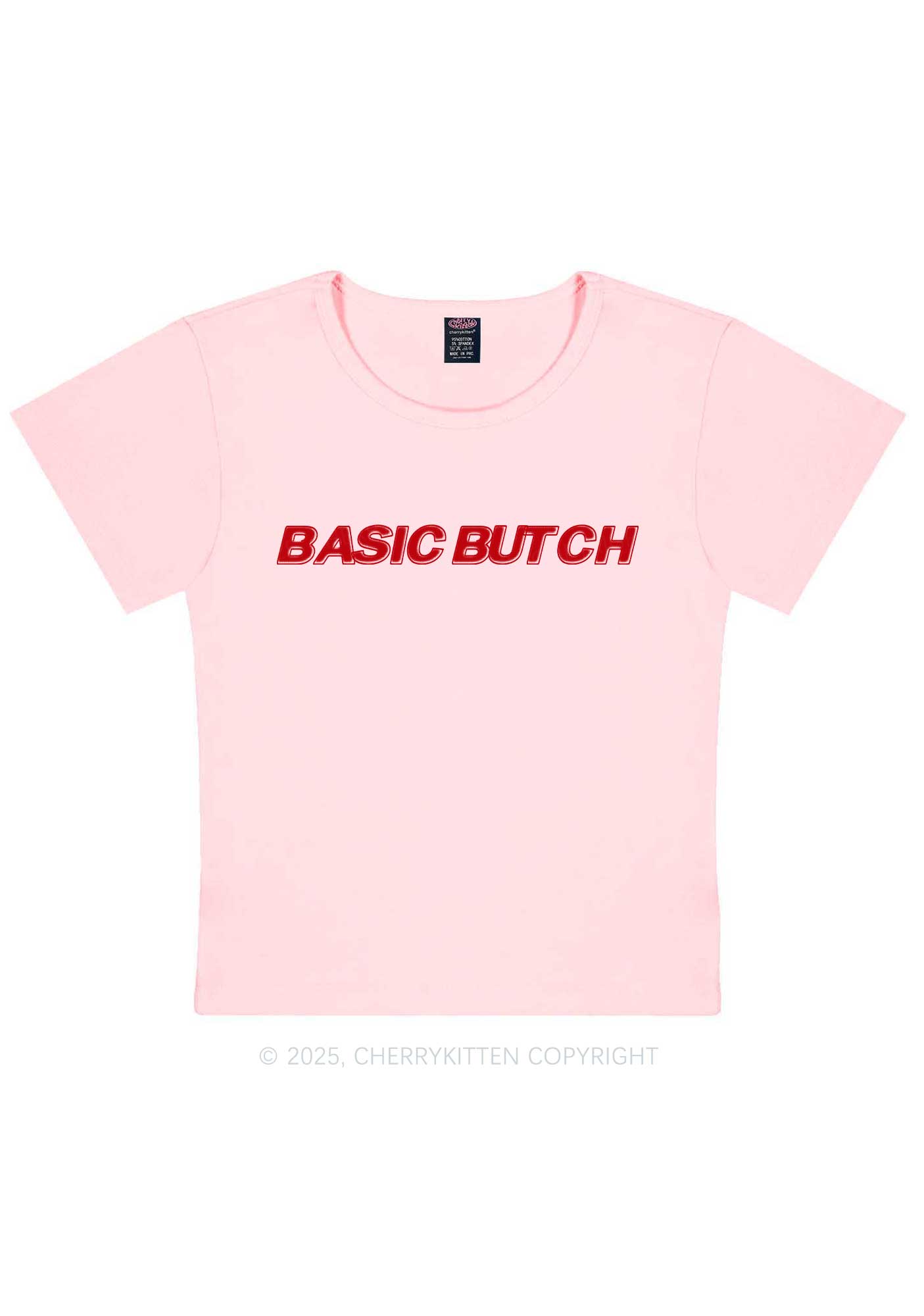 Basic Butch Y2K Baby Tee Cherrykitten