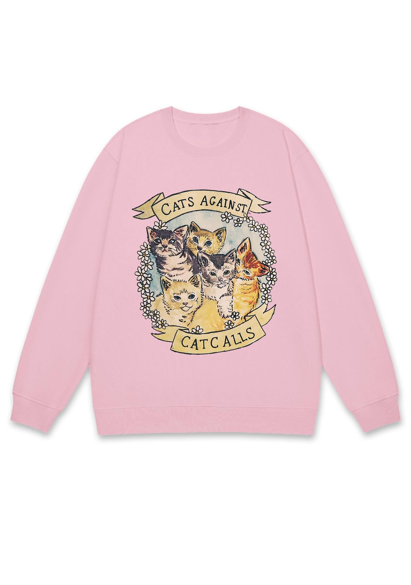 Cats Against Cat Calls Y2K Sweatshirt
