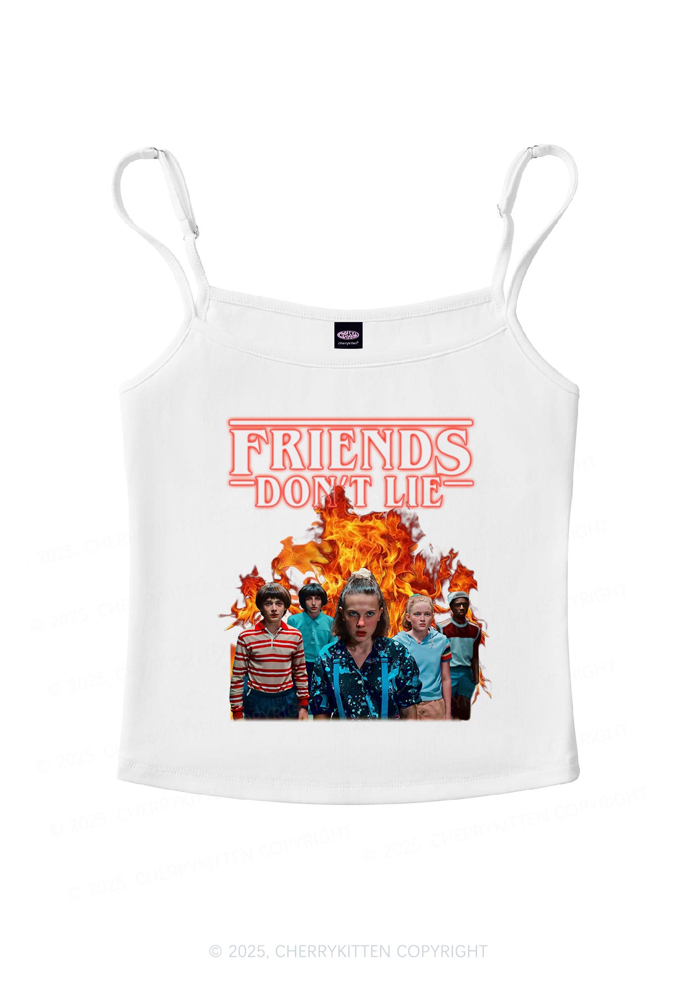 Real Friends Y2K Spaghetti Strap Cami Cherrykitten