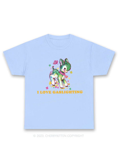 I Love Gaslighting Y2K Chunky Shirt Cherrykitten